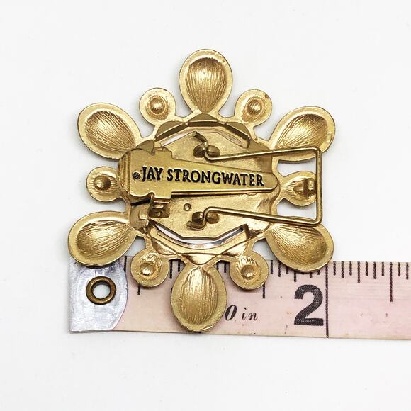 Jay Strongwater Miniature Picture Frame Pin Brooch - Picture 7 of 7